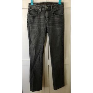 Jag Jeans Mid Rise Dark Gray Straight Jeans Size 6